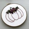 Purple Halloween Pumpkin Hand Embroidery Pattern for Beginners | And Other Adventures Embroidery Co