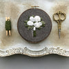 Hand Embroidered White Holiday Bouquet Digital Pattern | And Other Adventures Embroidery Co