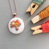 floral bouquet necklace