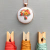 rose gold necklace embroidery